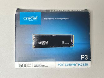 Crucial CT500P3SSD8 500GB PCIe 3.0 3500MB/s Reading Speed SSD