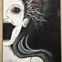 Black And Gray Painting