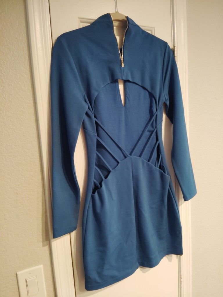 BEBE Blue Dress