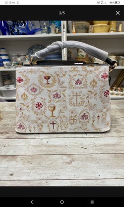 Catholic the timeless faith leather purse