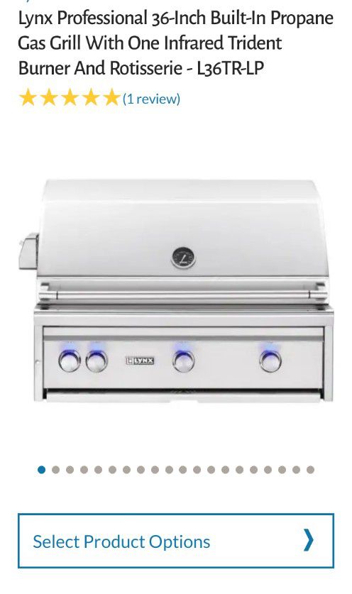 Lynx 36" professional built in gas grill