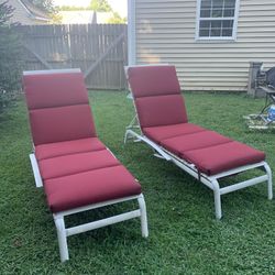 Heavy Quality Loungers With Cushions 