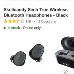 Skullcandy Sesh True Wireless Bluetooth Headphones 