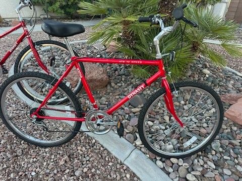 Set Of His And Hers Classic Mountain Bikes