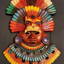 Ceramic/clay Aztec/mayan Mask