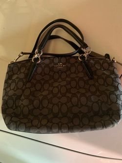 Coach Signature Canvas Satchel Handbag