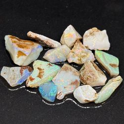 Big Rare Rainbow Australian Lambina Rough Opal Parcel Full Of High Grade Stones