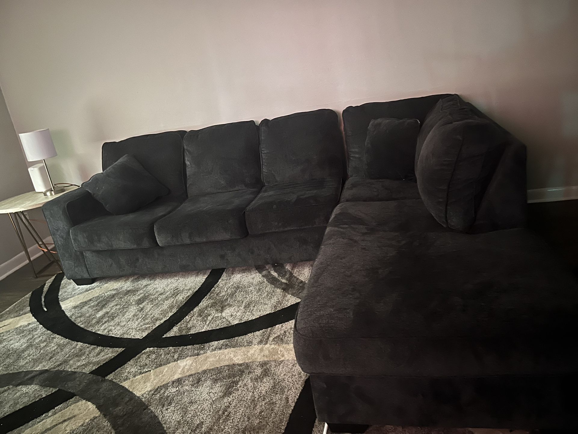 Dark grey sectional