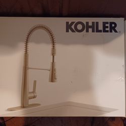 Kohler Stainless Steel Kitchen Faucet, New