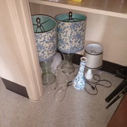 Lamps And Flower Vase