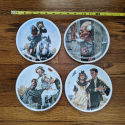 Norman Rockwell Plate Set