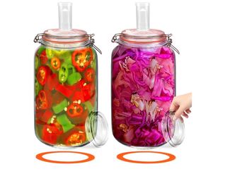 Brand new! 2 Pack 1.05 Gallon Large Fermentation Jars