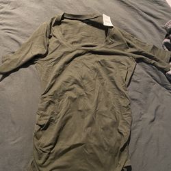 Maternity T-shirt Olive Green