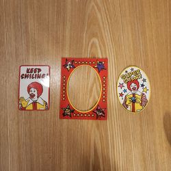 Set of Vintage McDonald's Fridge Magnets