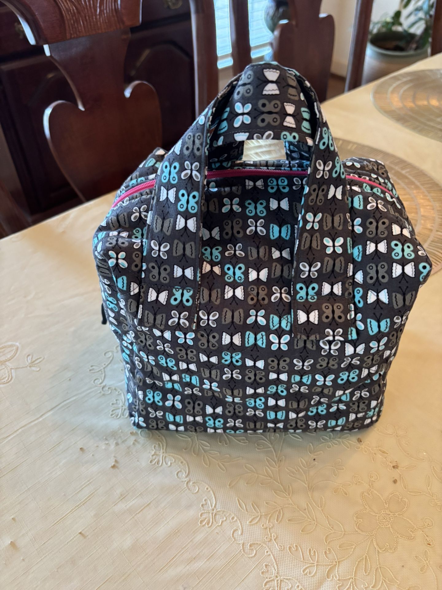 Lunch Bag, Cosmetic Bag - 8 1/2” X 7” - Fully Lined