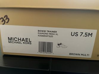 Michael Kors Bowie Trainer Sneakers Size 7.5