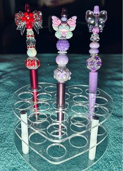 Handmade Beaded Decorative Pens Set of 3