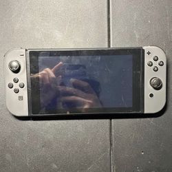 Nintendo Switch HAC -001 with Grey Joycon Tested Working - Used
