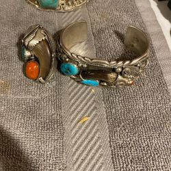 Native Silver Collections Edition Bracelet And Ring 