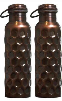 Pure Copper Water Bottle 2pk