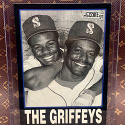 Ken Griffey Jr With His Dad Baseball Card 🔥🔥