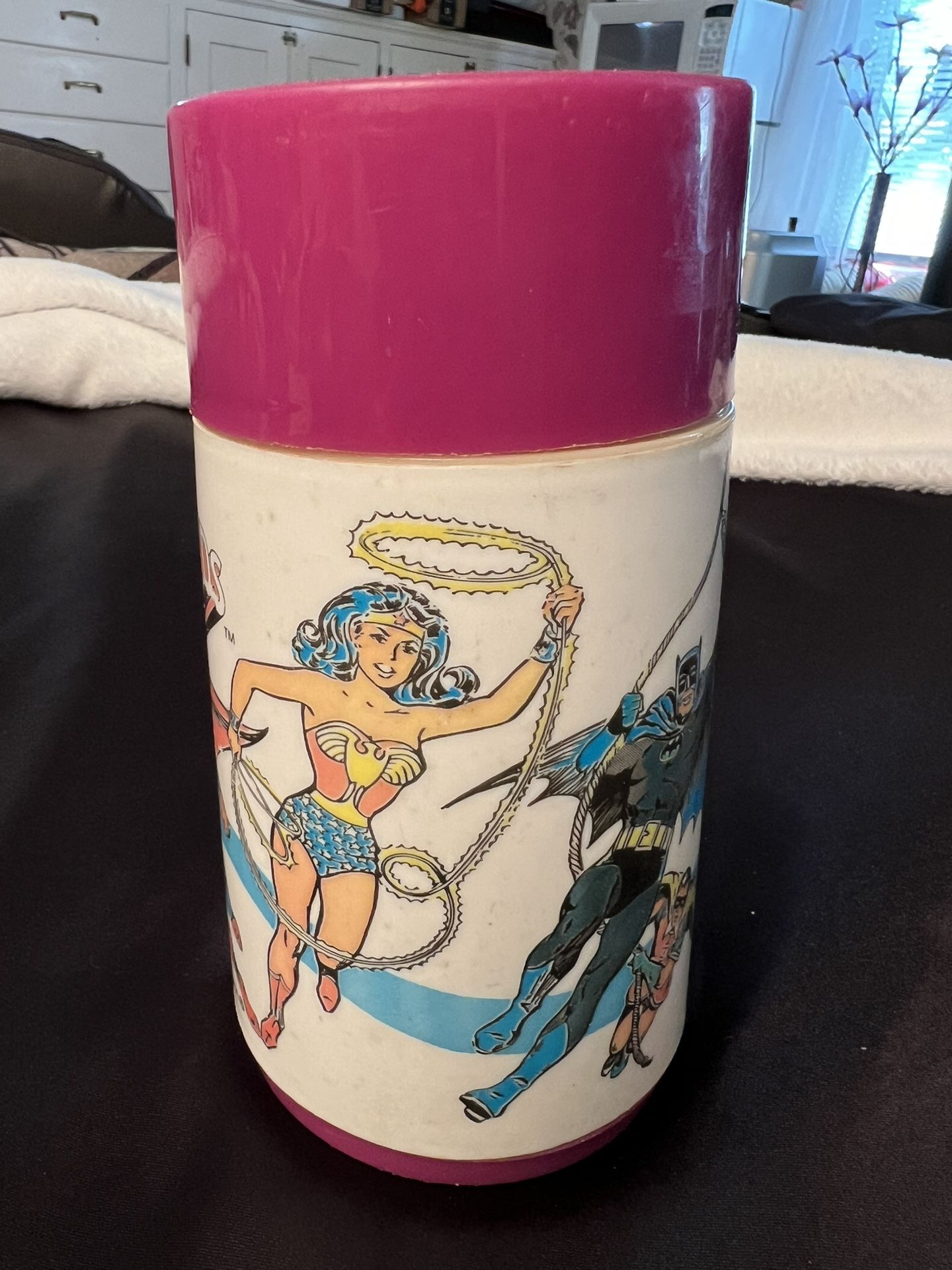 Vintage 1976 DC Comics Super Friends Aladdin Thermos