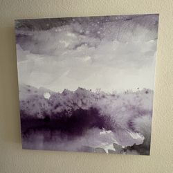 Lavender & Purple Abstract Canvas 