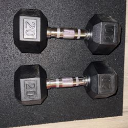Pair of Dumbbells - 20 Pounds 