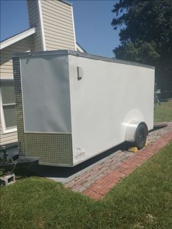 2024 6X12 Enclosed Trailer With The Ramp Door And Side Door
