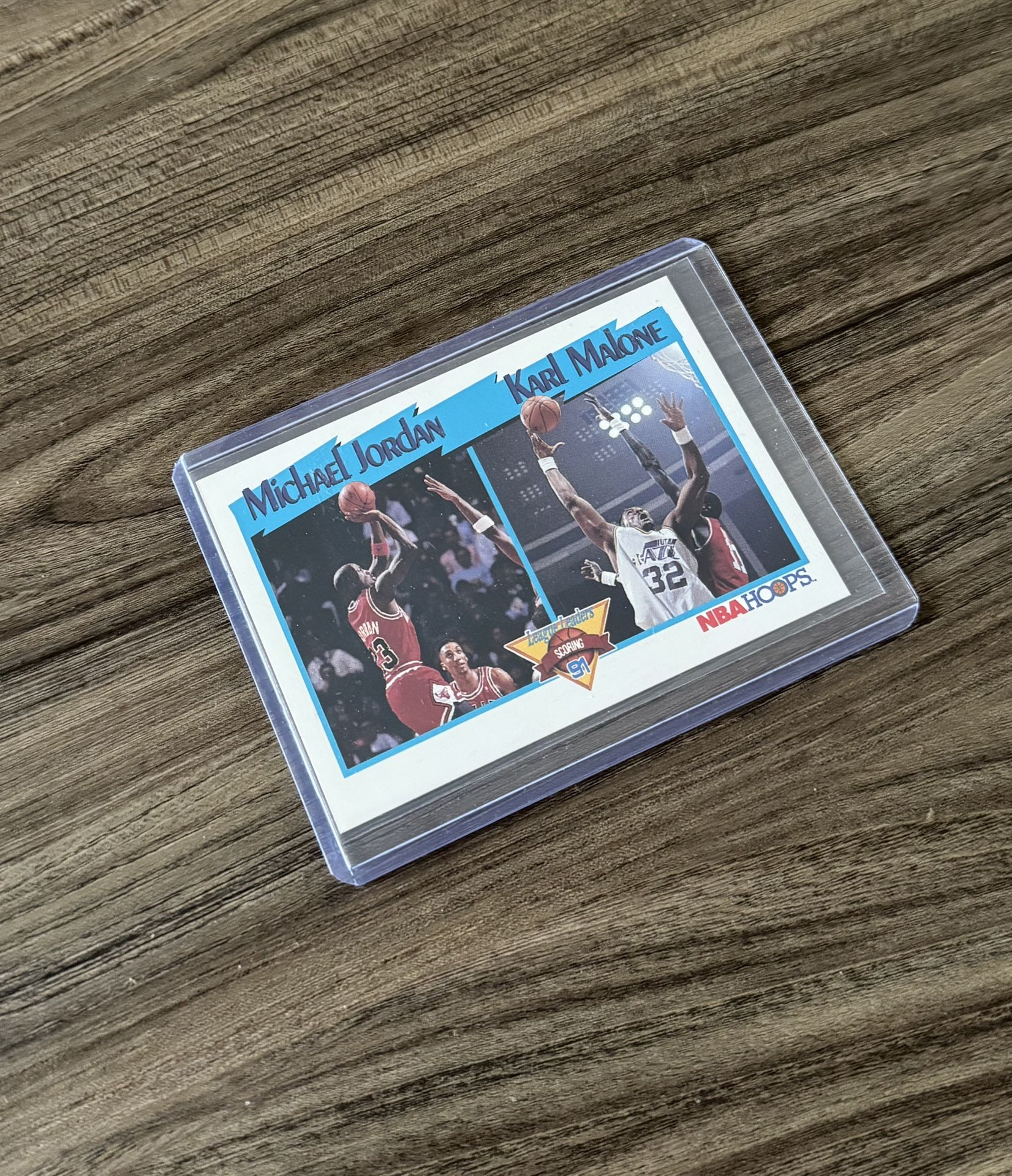 Vintage Micheal Jordan & Karl Malone Card