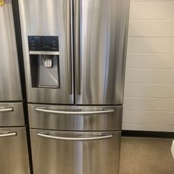 Samsung 33”4 Door Refrigerator Stainless Steel Working Perfectly 4 Months Warranty 