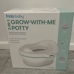 Frida Baby 3-in-1 Grow-With-Me Toddler Potty Training Toilet, Toddler Potty, Toilet Topper Training 