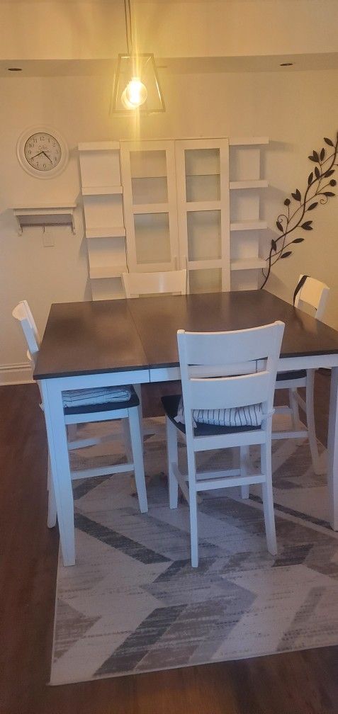 Dining Table plus 4 Chairs and Cabinets