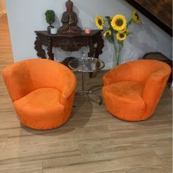 Ultra Suede Chairs With Table
