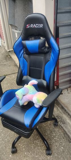 Gaming Chair Black and Blue