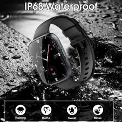 Smart Watch for Men Women (Answer/Make Calls), 1.95" HD Touch Screen Fitness New