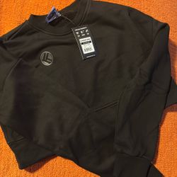 Black Crop Top Sweatshirt 