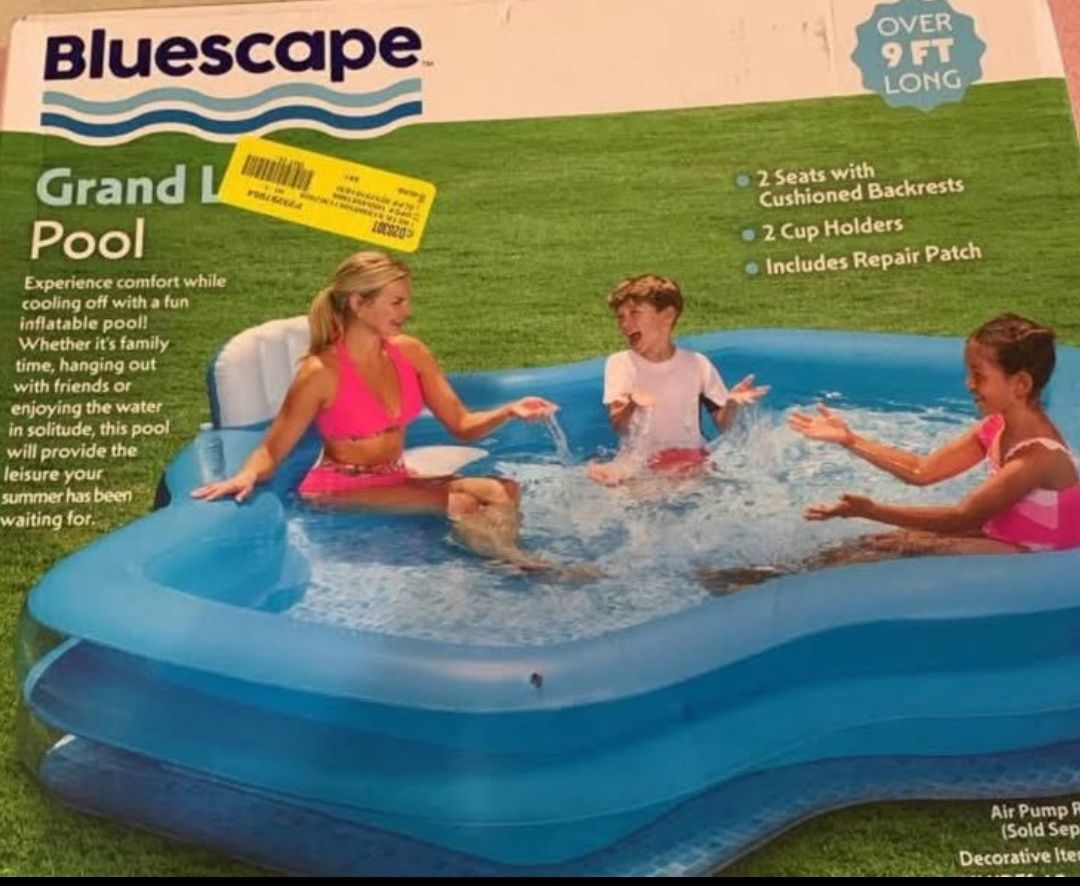 Blue Scape 9ft Pool W Seats