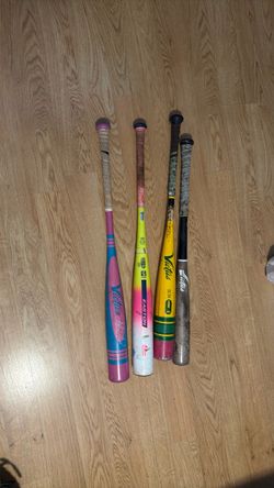 Used Youth Usssa bats 2 drop 5 and 1 drop 8 and  1 30inch wood bat
