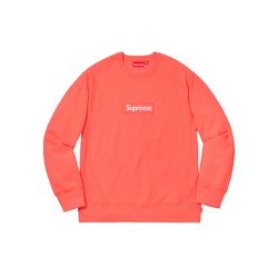 Supreme flourescent pink box logo size large brand new DS Bape bbc shark bogo hoodie