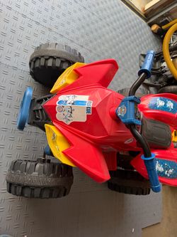 PAW Patrol Kids Ride-On ATV DEWALT 20v Battery powered