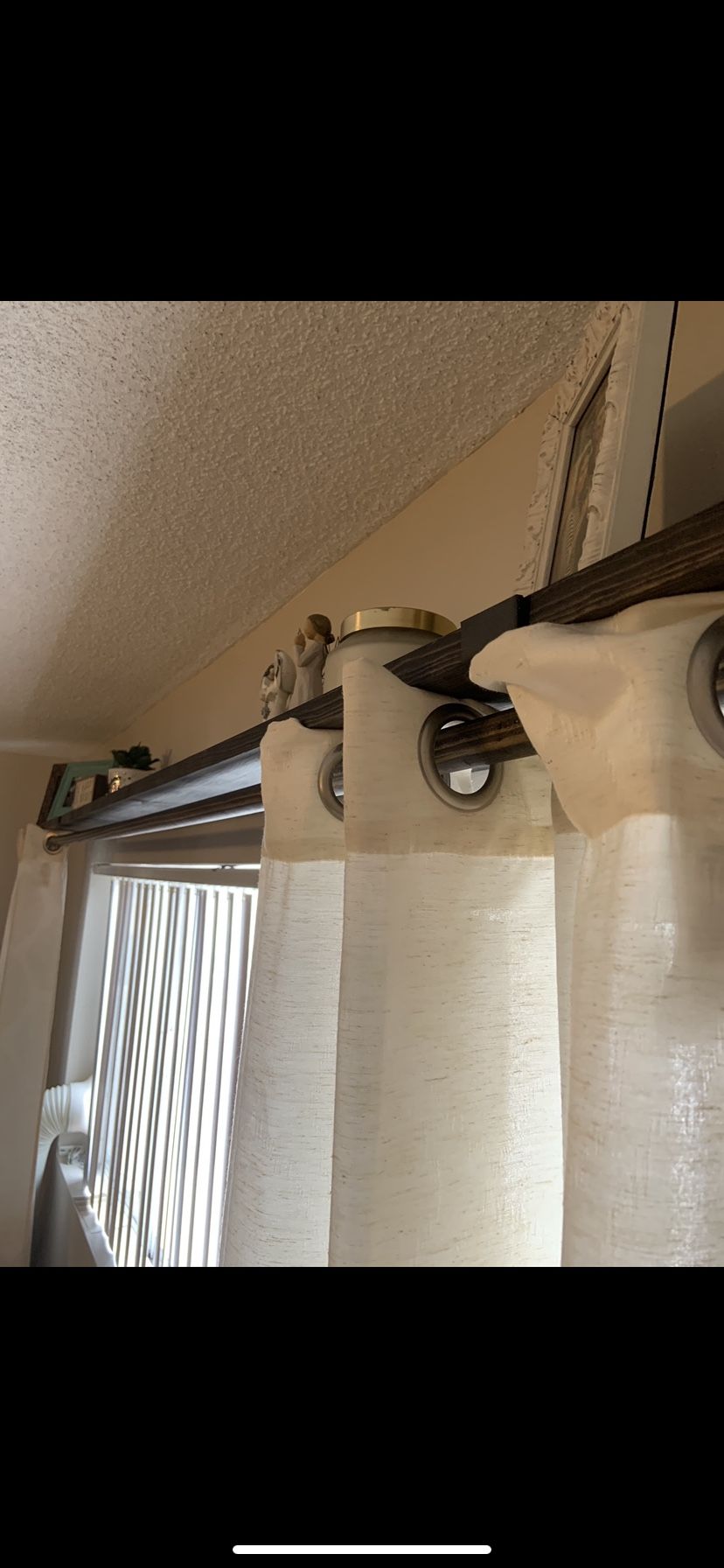 Shelf And Curtain Rod