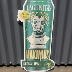 Lagunitas Beer Sign Maximus Beer Tin Sign IPA Man Cave Bara