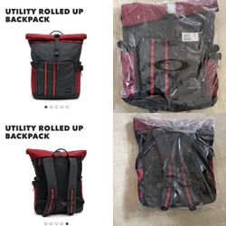 NEW - Oakley Roll-Up Backpack - Red