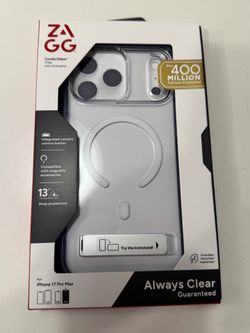 ZAGG Crystal Palace Snap With Kickstand Clear Case For iPhone 17 Pro Max