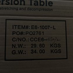 Brand New Teeter Inversion Table.  EG 1007 L 