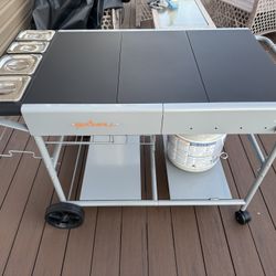 Indoor/ Outdoor Pizza/ Grill Table Cart 