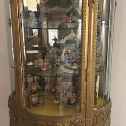 Antique Cabinet, Gilded Louis Cabinet