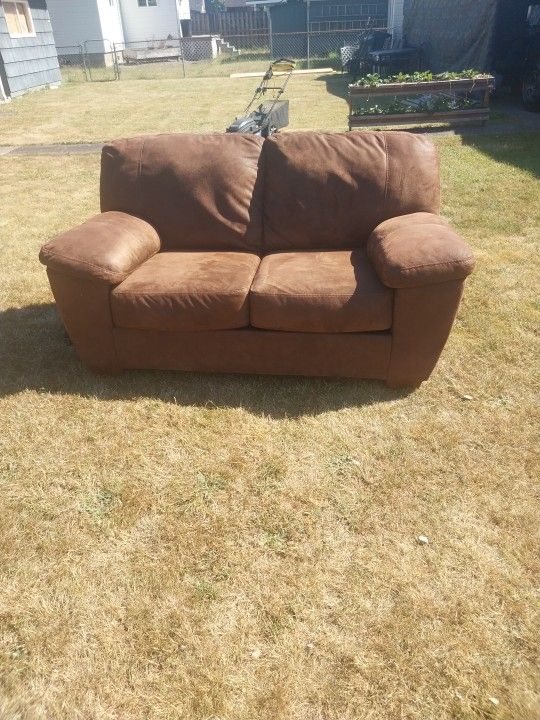 Brown Loveseat Couch