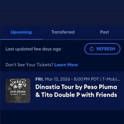 Peso Pluma Concert Single Ticket 